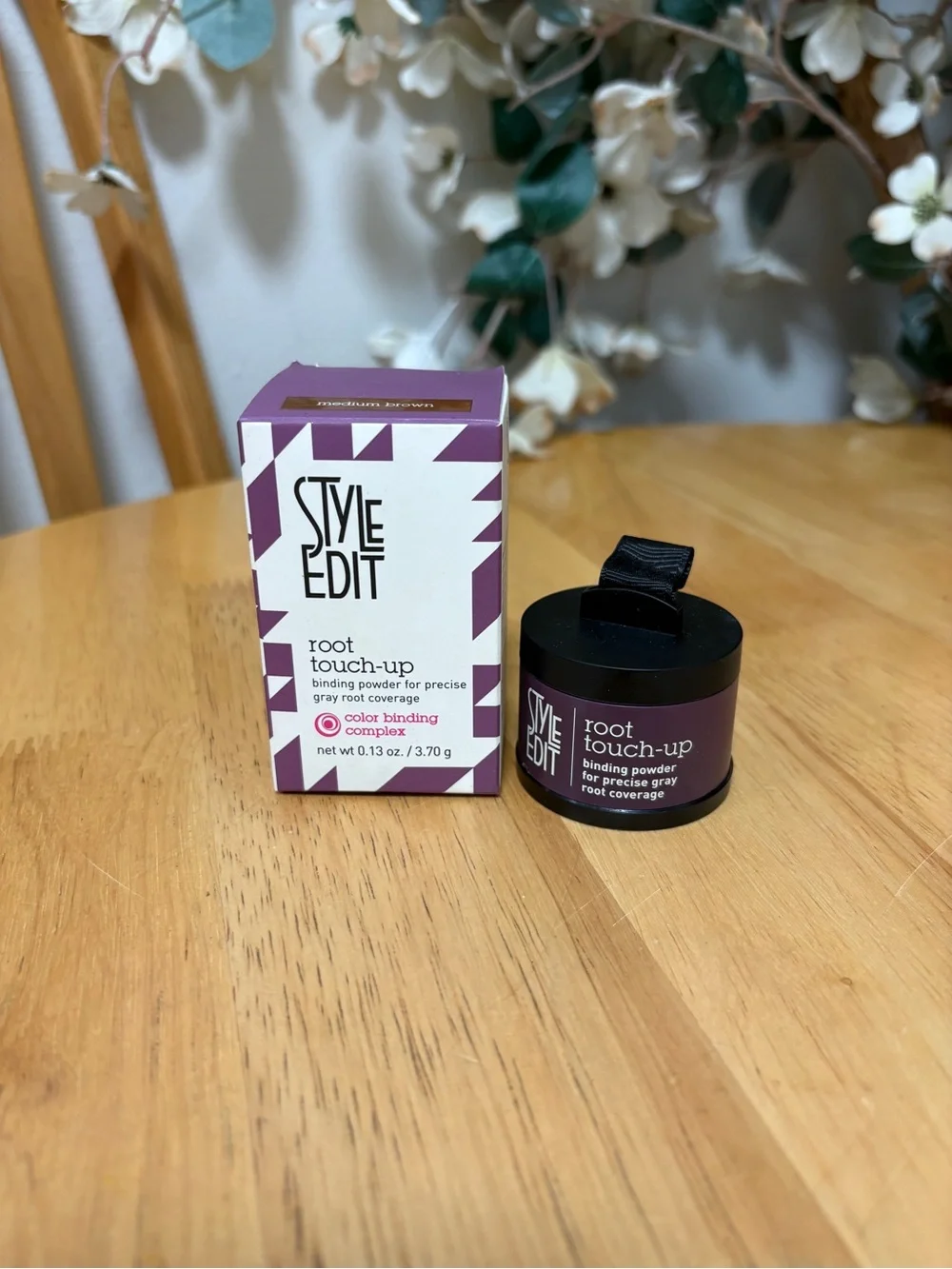 Style Edit Root Touch-Up, binding powder MEDIUM BROWN, full Sz 0.13oz, BNIB, New